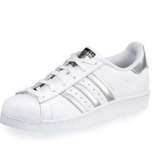 Silver superstar Adidas